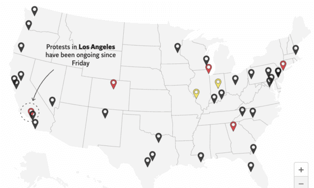 UNRAVELING: Riot alerts have been issued for 35 cities across America